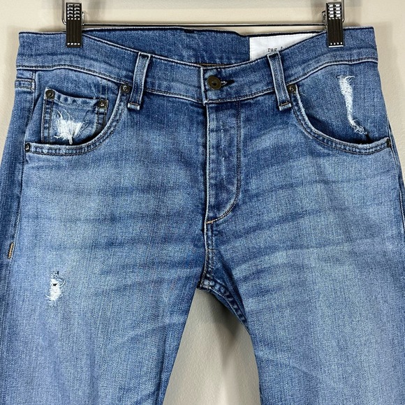 Rag & Bone Distressed Fit 2 Standard Issue Jeans - Picture 4 of 8